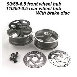 Rear 110/50-6.5 front 90/65-6.5  wheel hub With brake disc for pocket bike 47cc 49cc motorcycle part