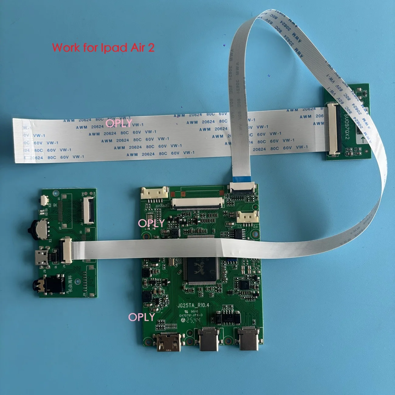 EDP Controller Board kit USB-C for Ipad air 2 A1566 A1567 LED 9.7