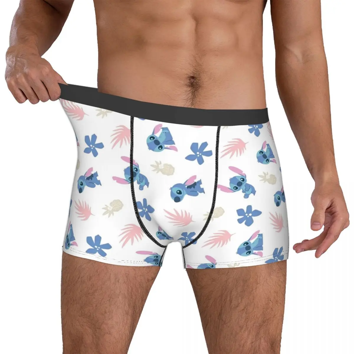 Boxer Stitch Collage personnalisé pour homme, sous-vêtement cool, slip confortable, caleçon ち, cadeau pour homme, merch