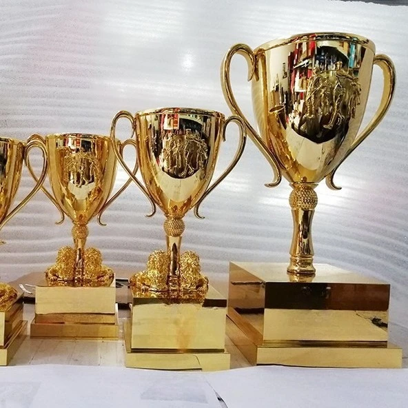 Large high-end trophy aluminum alloy CNC carved trophy souvenir