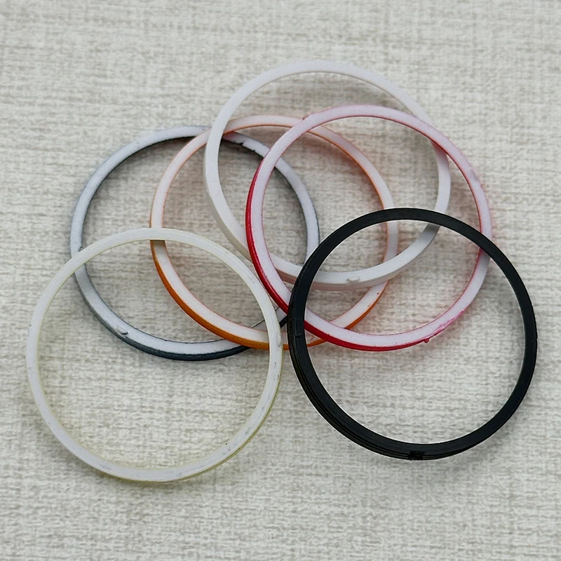 Custom 30.5 x 27.5 mm Watch Bezel Ring Compatible  SKX007 SKX009  SRPD Case Plastic Inner Ring For NH35  NH36 Case Bezel Ring - view 6