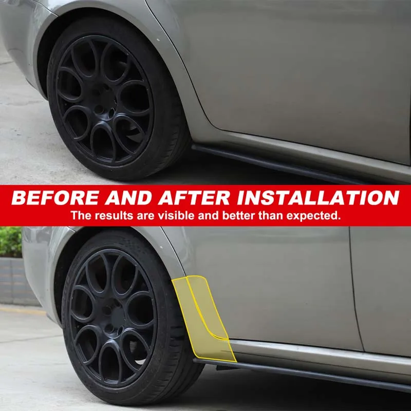 4Pcs TPU Transparent For Alfa Romeo 159 2004-2011 Car Front Rear Door Rocker Panel Decorative Sticker Car Protection Accessories