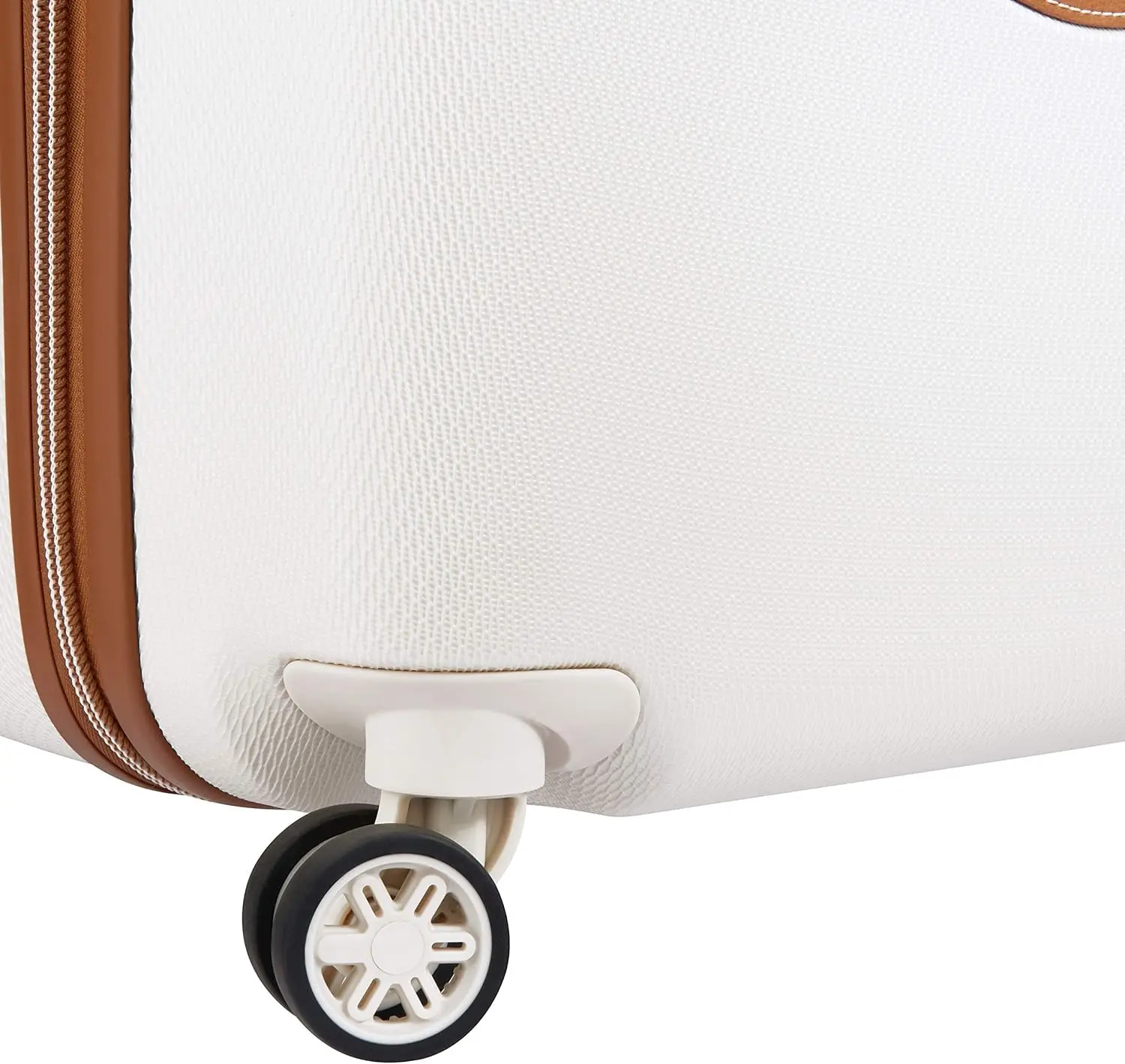 DELSEY Paris Chatelet Air Hardside Luggage, Spinner Wheels, Champagne White, Checked-Medium 24 Inch