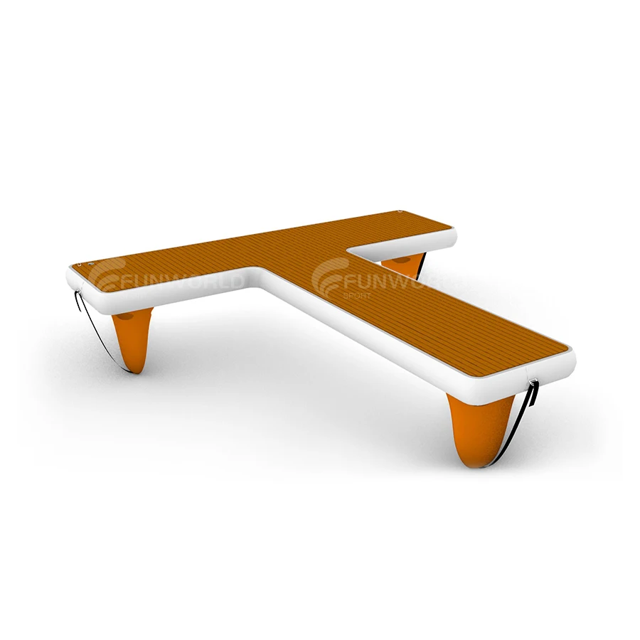 

Drop Stitch Material Floating Pontoon Jet Ski Platform Inflatable Floating Jetski T Dock