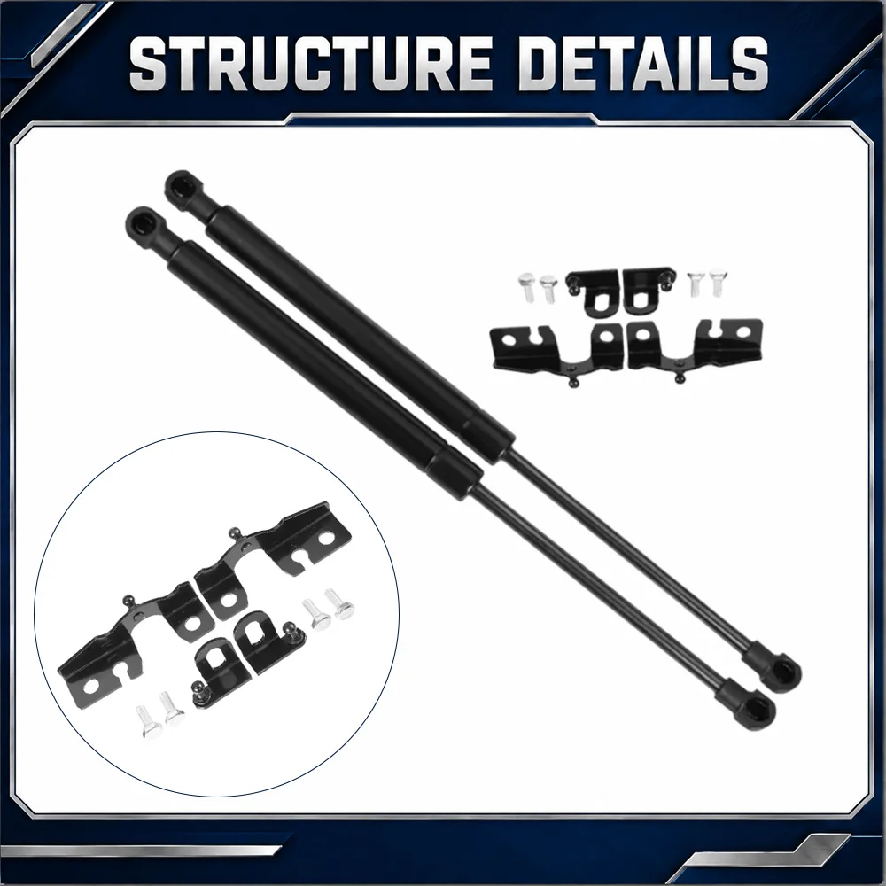 For Mazda MX-5 ND Miata 2015 2016 2017 2018 2019 2020-2023 Car Front Hood Gas Strut Lift Support Left and Right Aluminum Alloy