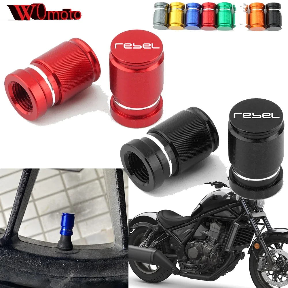 For Honda REBEL CM 250 300 500 1100 CMX300 CMX500 CM1100 Accessories Motorcycle Tire Air Valve Caps Wheel Tyre Dust Stems Cover