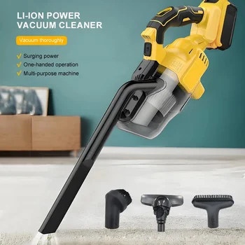 Odkurzacz ręczny do akumulatora Dewalt 20V – Bezprzewodowy odkurzacz elektryczny z 2 filtrami, do czyszczenia domu, samochodu i sierści zwierząt (tylko urządzenie)