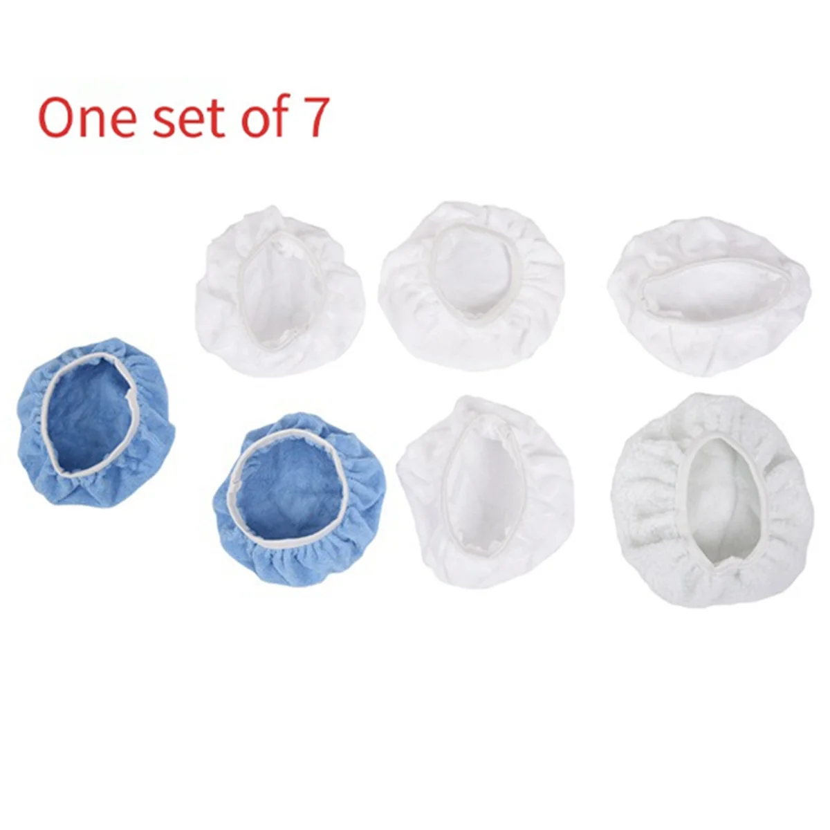 7Pcs Car Polisher Pad Bonnet Hood Set Buffing Pad Cover for 220mm-250mm(9-10 Inch) Car Paint Care Waxing Polishing