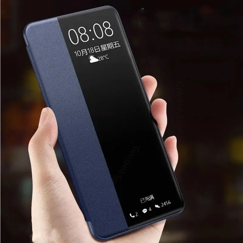 

Fundas For Honor X40 GT Clear Flip Leather Phone Case For Honor X40i X30i X30 Max X40 GT Capa View Windows Full Protective Cover