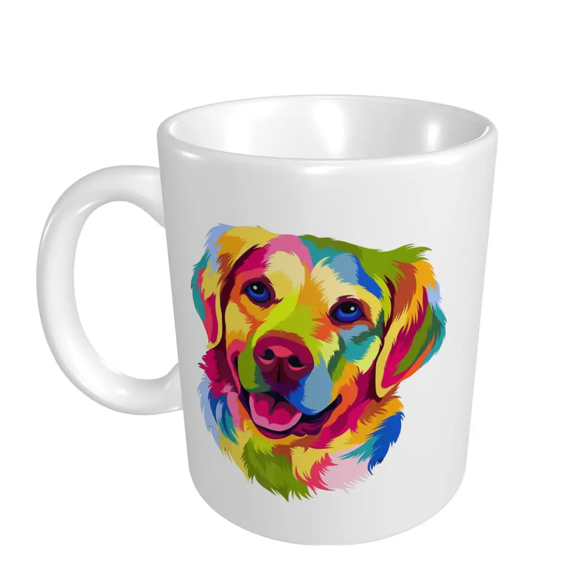 Mark Cup Mug Colorful Pop Art Golden Retriever Portrait Owner Coffee Mugs Tea Milk Water Cup Travel Mugs For Office Home