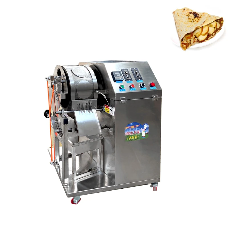 Automatic Roast Duck Cake Skin Machine Samosa Wrapper Maker Machine Stainless Steel Spring Roll Making Machine