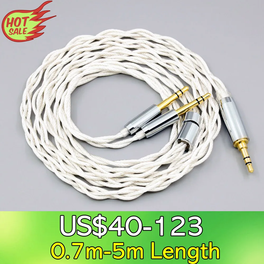 

LN008137 Graphene 7N OCC Silver Plated Type2 Earphone Cable For Final Audio D8000 AFDS D8000 pro Design Pandora Hope vi