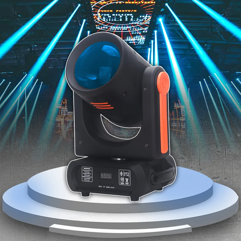 YUER 250W LED Beam Spot Dmx512 Music Control Power Brightness Half Color Effect Wedding Party Stage Moving Head Dj Concert Lamp