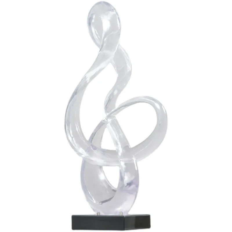 Modern simple sculpture crafts model room home living room next to TV cabinet desktop decoration wave ornament