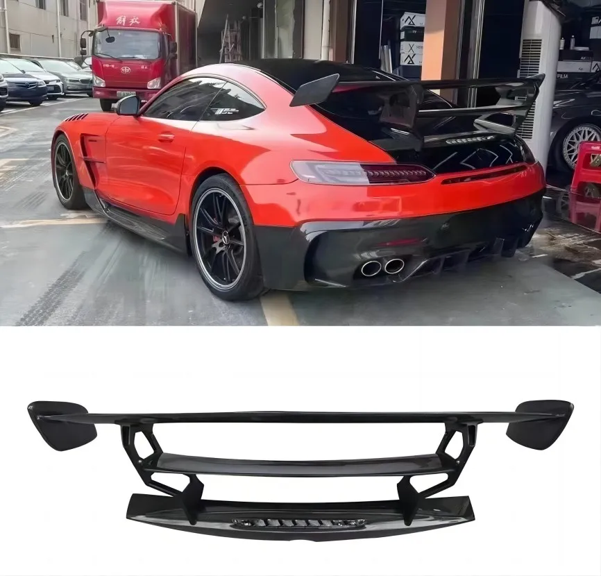 

Carbon Fiber Car Rear Wing Trunk Lip Spoiler Fits For Mercedes Benz AMG GT AMG 2015-2018 BS Style Spoiler