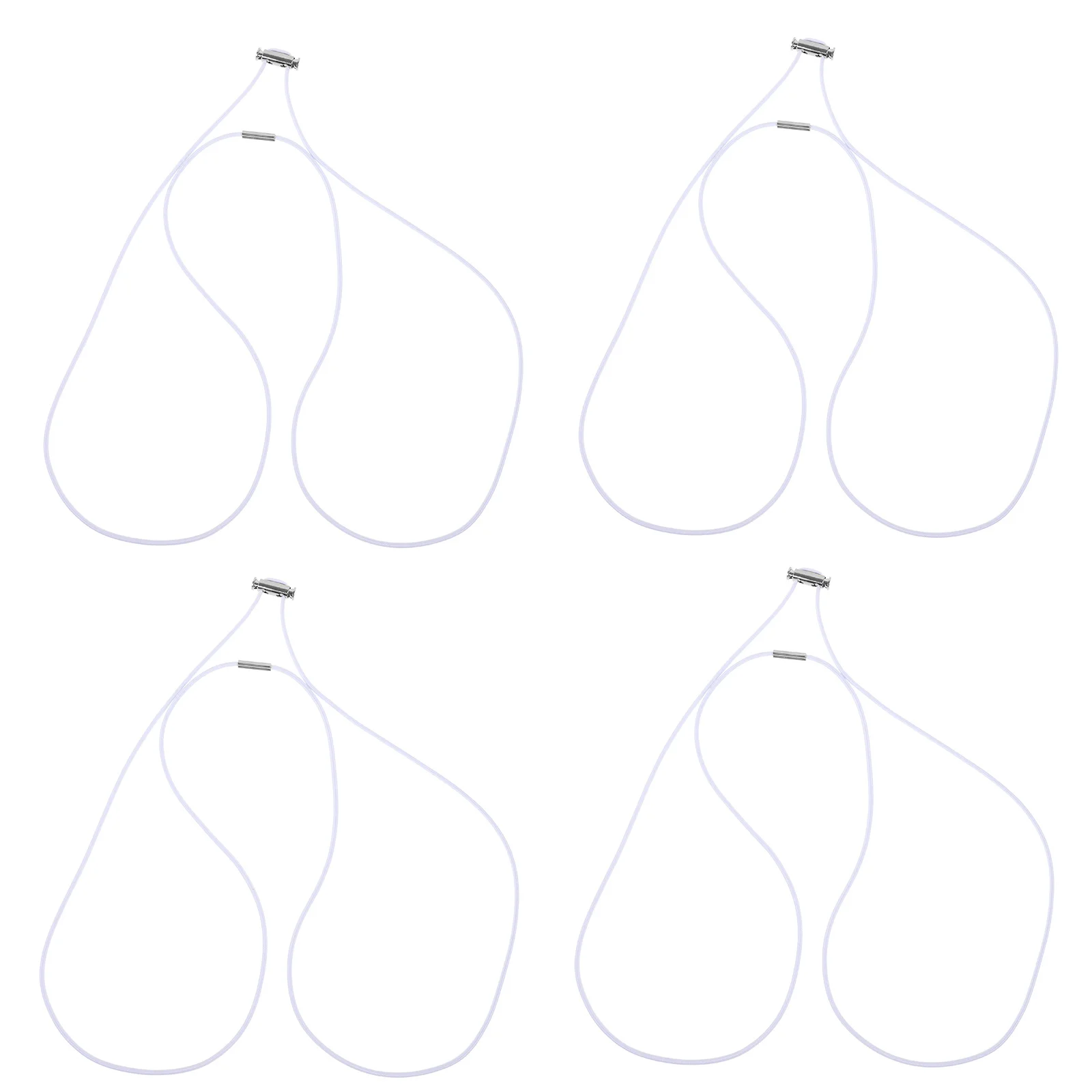 

4Pcs Elastic Trash Bag Bands 140cm Circumference Anti-Fall Design for Firm Hold on Trash Can Easy to Use and Carry