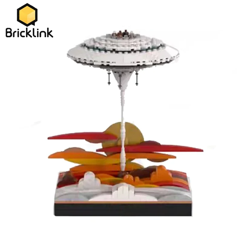 

Bricklink Ideas MOC Star Movie Bespin Micro Diorama Cloud City Sets Creative Building Blocks Kid Toys Christmas Gift