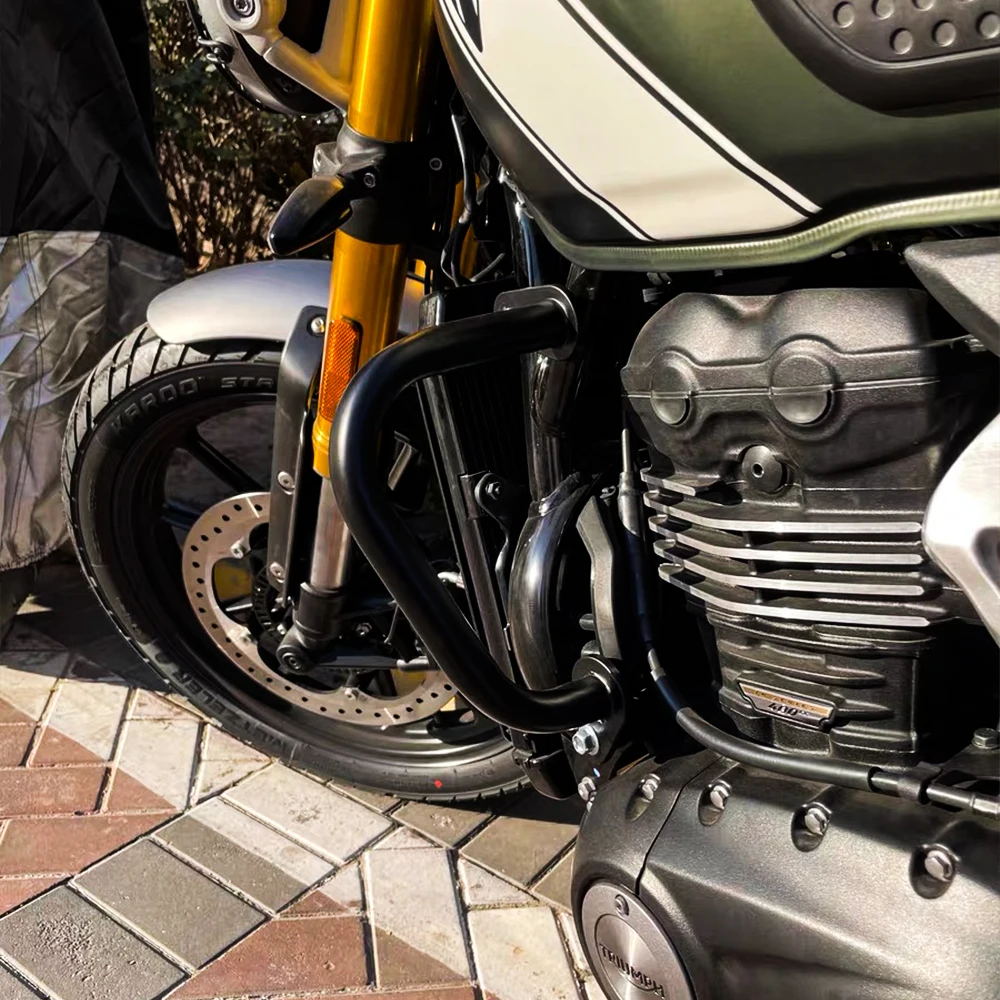 ل انتصار سرعة 400 تشويش إذاعي 400X 2024 2025 محرك دراجة نارية الحرس الطريق السريع تحطم القضبان واقي مصد السيارة تشويش إذاعي 400 X