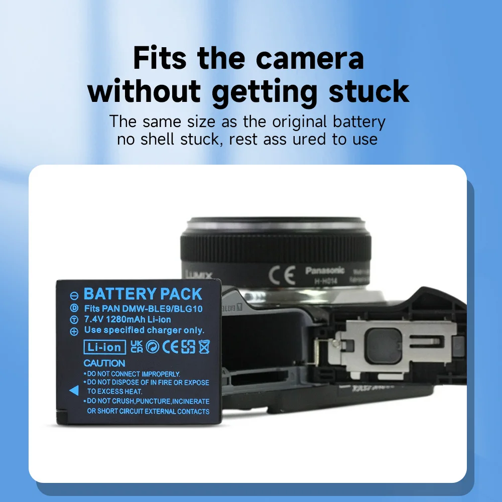 PALO DMW-BLG10 BLG10 BLG10E BLE9 BLE9E Batterie avec LCD Chargeur USB pour Panasonic LUMIX GF3 GF5 GF6 GX7 GX9 LX100 GX80 GX85