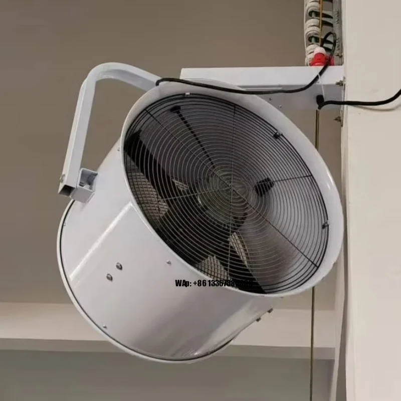 High Airflow 28" Industrial Wall Fan, Oscillating Tilting Blower for Large Space Cooling and Ventilation