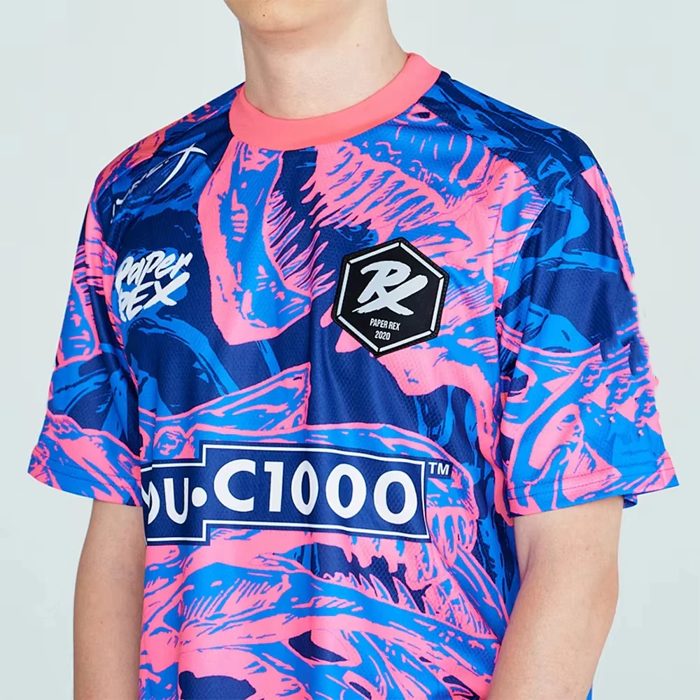 

Casual Wear Men's Paper Rex Esports Uniform Clothing Quick-Dry Breathable 3D Print Short Sleeve T-Shirts PRX Team Valorant Tees