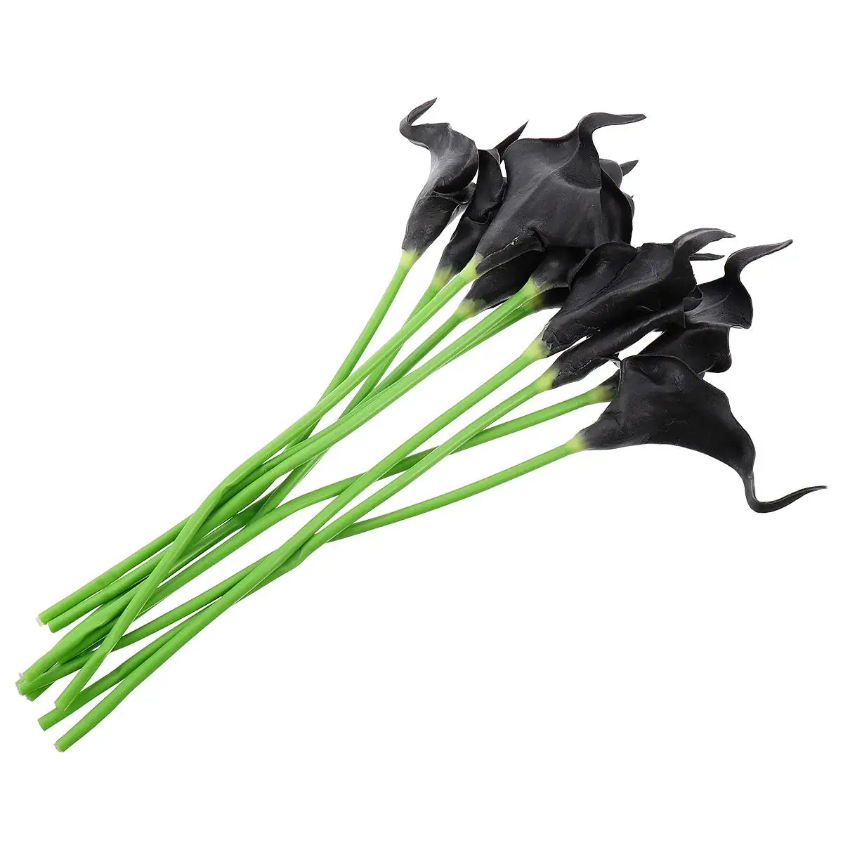 

10 Pcs Simulated Artificial Flowers Pu Leaves Fake Decor Reusable Office Bedroom Living Room Balcony Scene