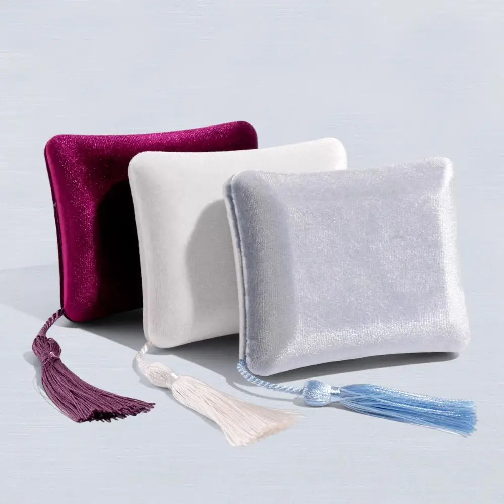 Bolsa de embalagem de joias com borlas, pulseira, brincos, anéis, colar, suporte de joias de veludo, organizador de grande capacidade, caixa de joias quadrada