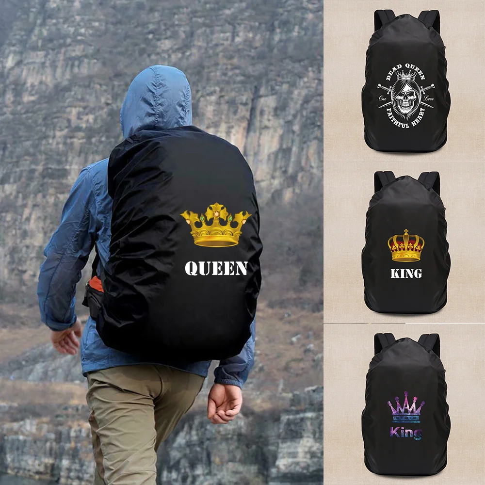 Simple Practical Nylon Backpack Dust Cover Travel Accessories Fit for 20L‑70L Backpack for Outdoor Hiking Trips