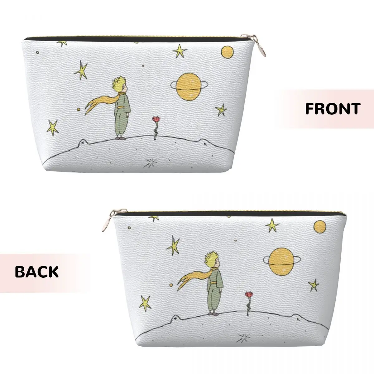 Custom Classic Fiction The Little Princes Cosmetic Bag Large Capacity France Fairy Tale Makeup Case Beauty Storage Toiletry Bags