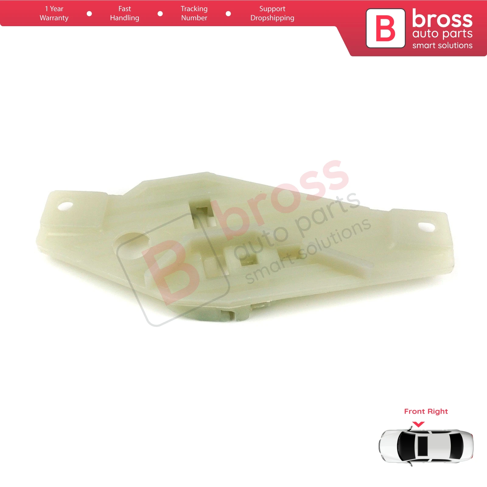 

BWR5411 Window Regulator Repair Clips Front Right Door for Toyota Corolla E10 AE100 E100 1991-1999 3/4/5 Door 6981002051