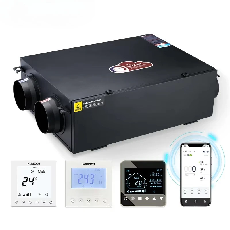 Fresh air Ventilation System Recuperator 150m3/h Home Heat Recovery Ventilation System