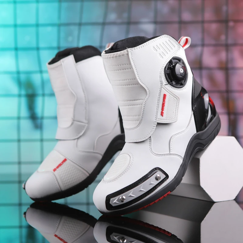 

Motorcycle protective riding boots high top men's four season new fashion anti fall anti slip travel cycling boots equipment