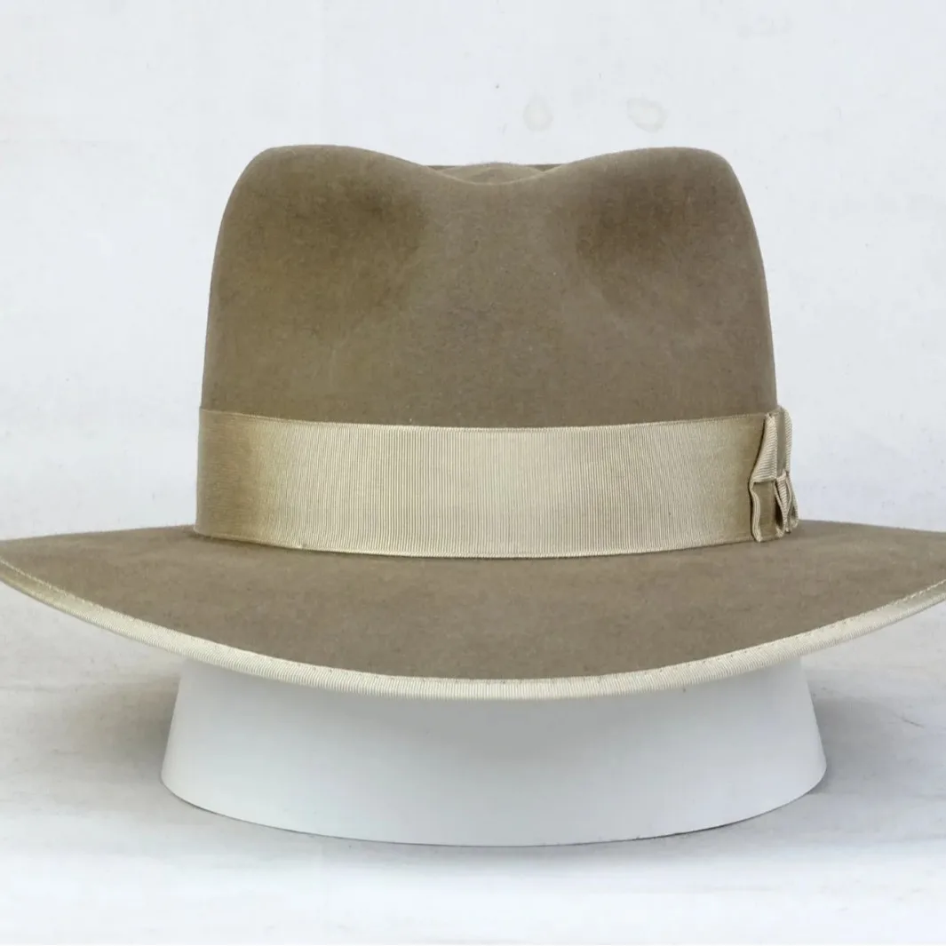 

Solid Color Wool Hat European and American Fashion Ribbon Decorated Wool Felt Hat