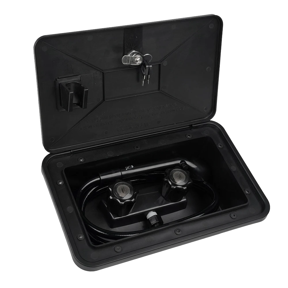 

1 Set Shower Head Exterior Shower Box Kit Portable Bath Box For RV Boat Motorhome-A67F
