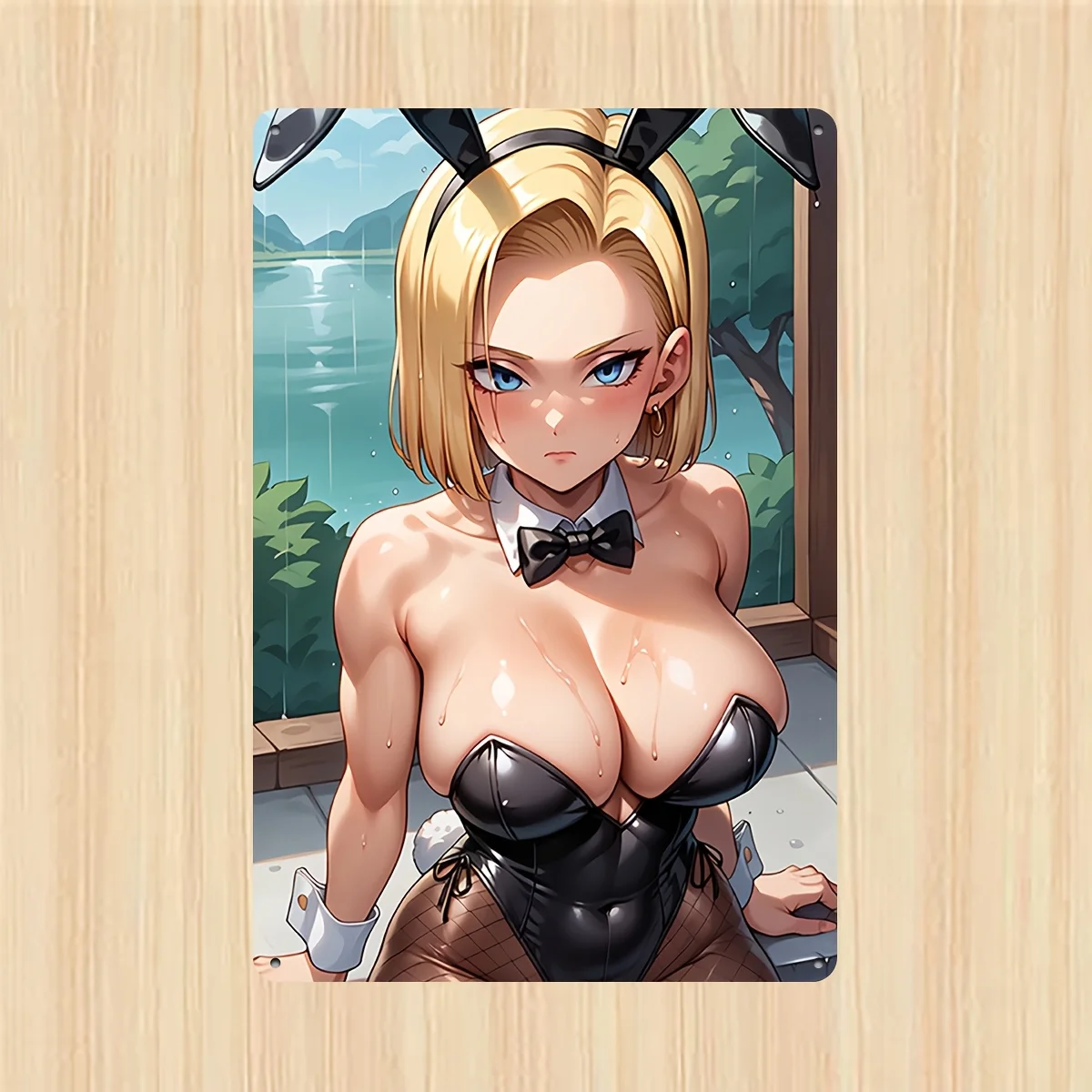 [Hot Anime Girl Poster] Hot Anime Girl Android 18 Metal Poster Wall Art Sign |   Decor for Man Cave, Shop, Bar, Home, Cafes,
