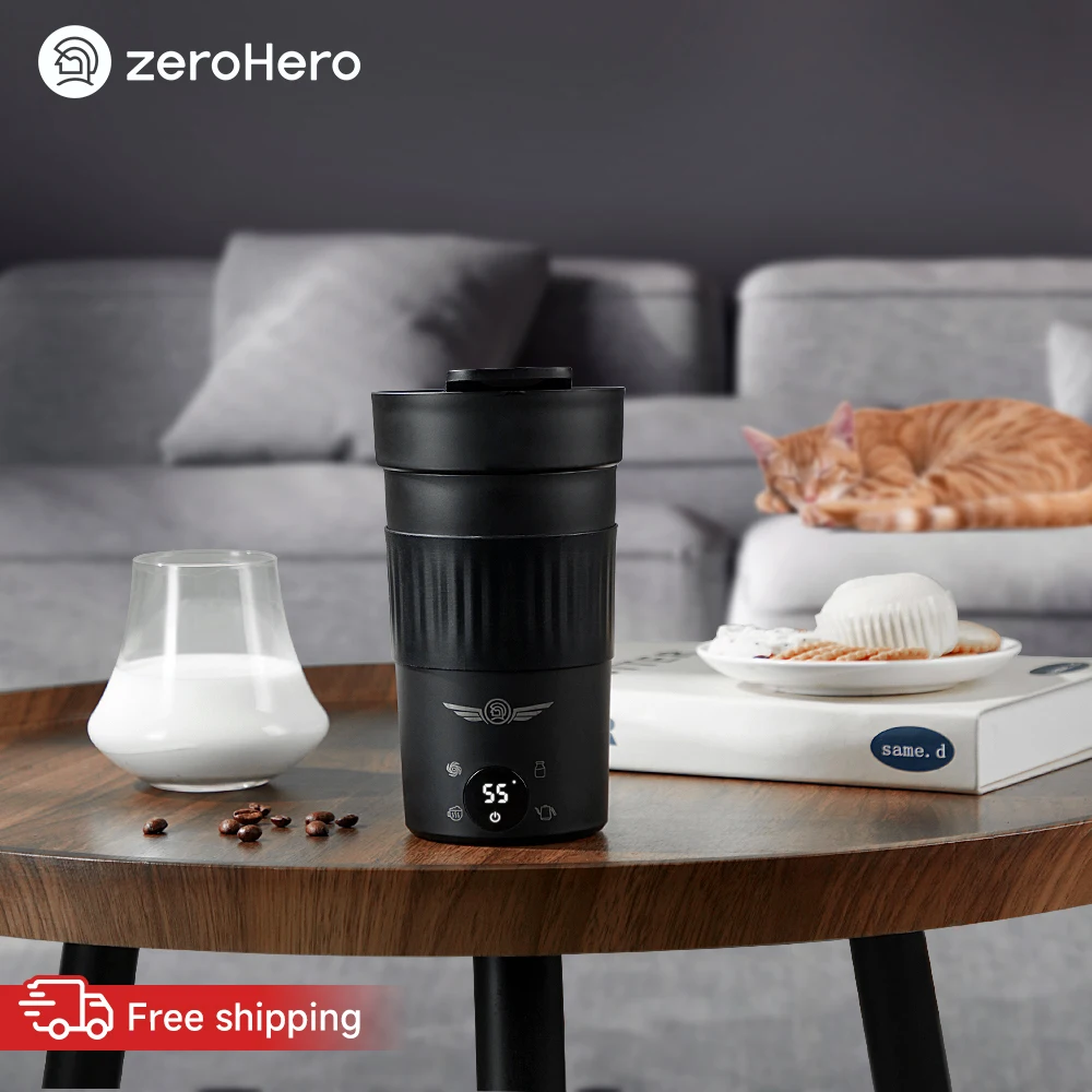zeroHero Artist Cup Frother 300ml 40dB Lightweight Portable for Home Barista Espresso Latte Art Coffee Making Kits Set Pro Xx