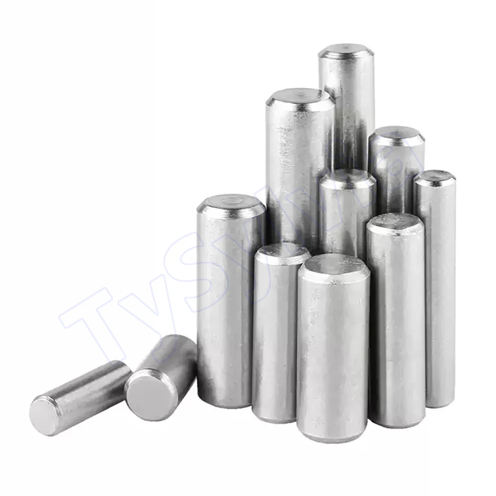 Diameter 3mm/3.5mm/4mm 304 Stainless Steel Solid Cylindrical Pin Flat Head Locating Dowel Pin Length 3 - 100mm