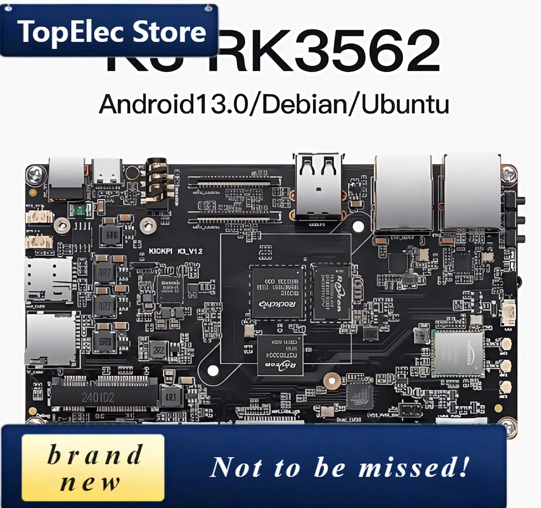 TopElec K3 Rockchip RK3562 development board ARM embedded Android motherboard linux control board AI core board customization