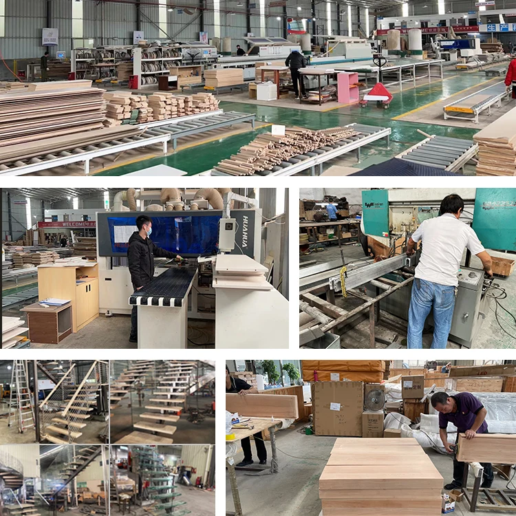 モダン住宅の内装用カスタマイズ スチール製階段 浮遊式直線階段