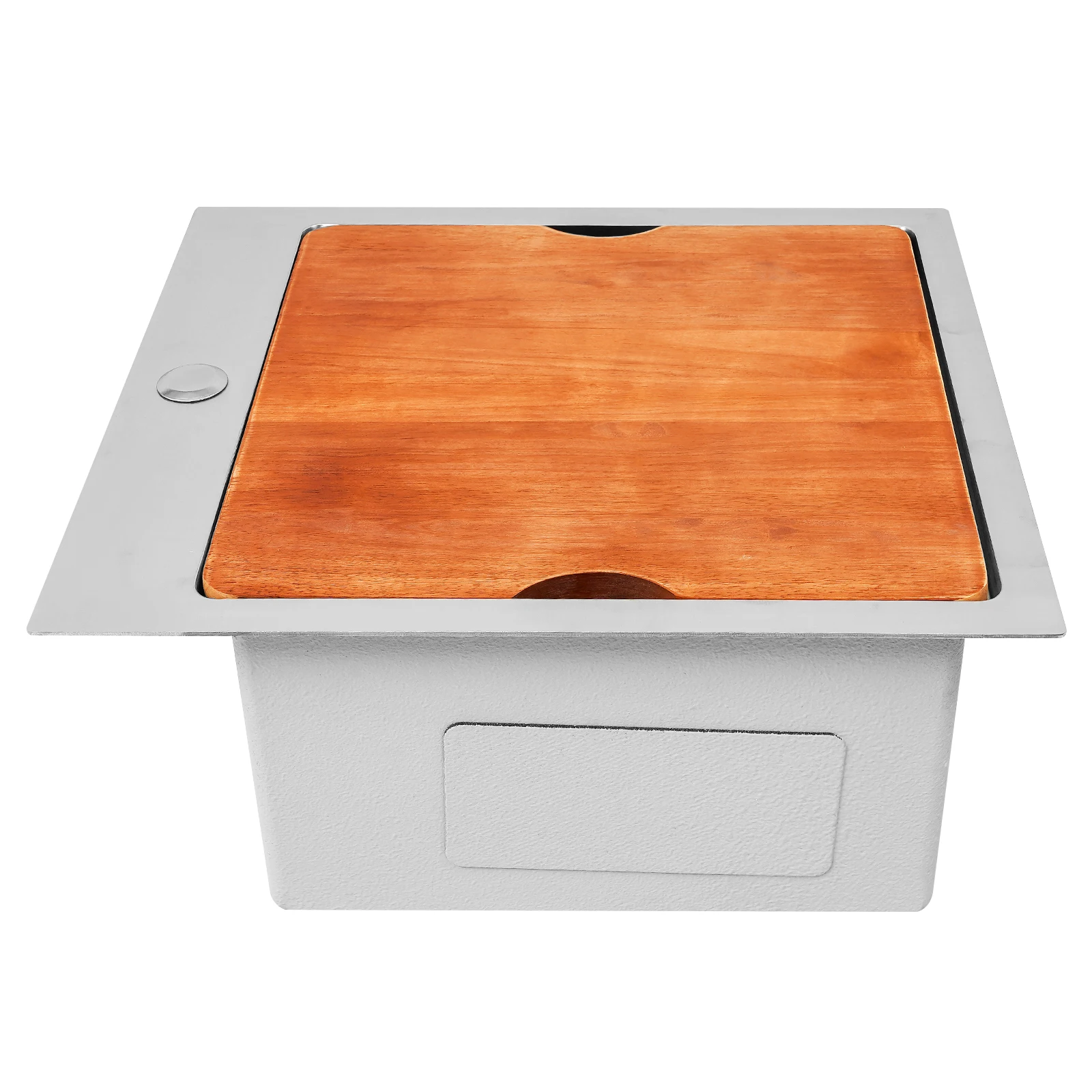 

(Clearance Sale!) 304 Stainless Steel Kitchen Sink 43cm Workstation Sink with Cutting Board & Rinse Grid Easy Cleaning