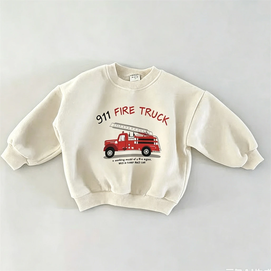 Rosa, blau, beige Sweatshirts für Jungen und Mädchen, neues Design, dünner bedruckter Kapuzenpullover, Oberbekleidung, Frühlings- und Herbstkleidung für 1–6 Jahre – Detail 3