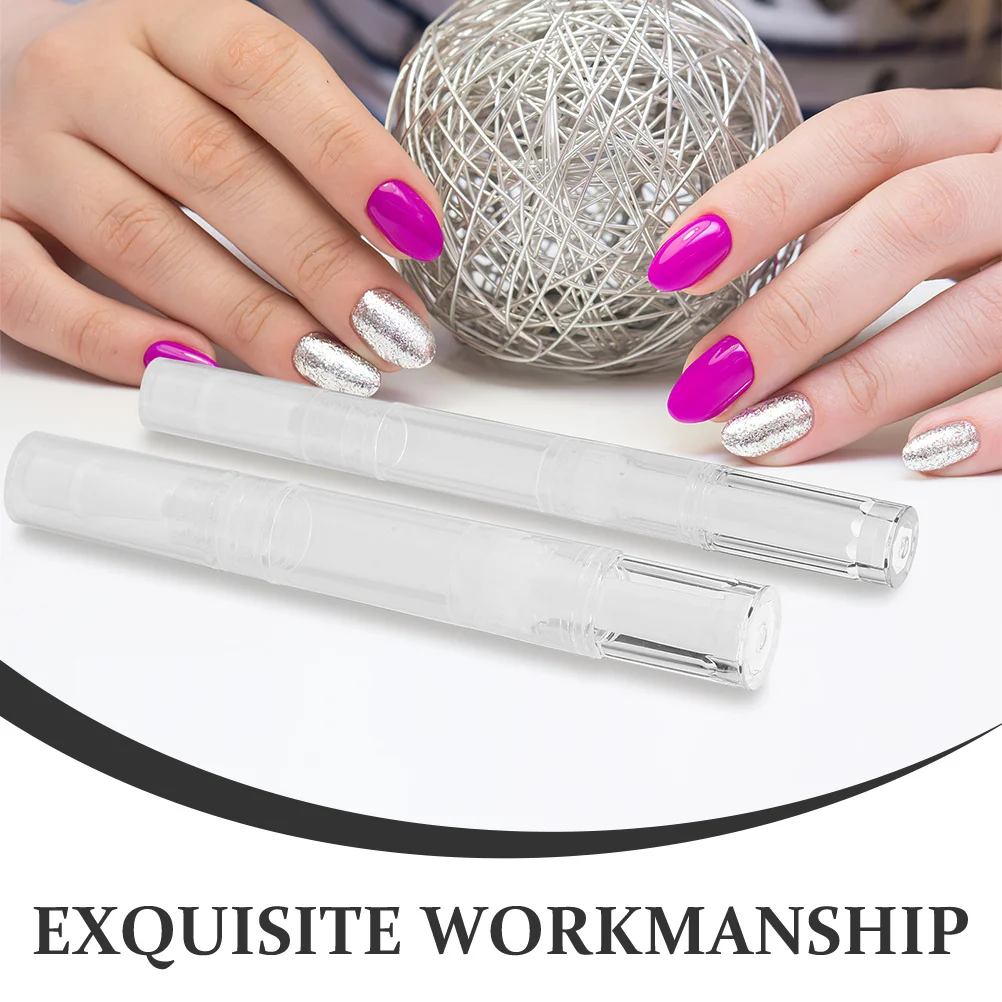 

12Pcs Refillable Nail Oil Pens Empty Cuticle Oil Containers Portable Nail Polish Pen Applicators Lip Gloss Tubes