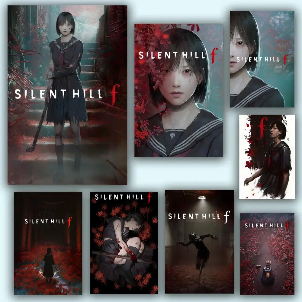 Video Game S-silent Hill F Painting Calligraphy Waterproof Aesthetic Wall Art Designed Living Room Bedroom Home Decoration