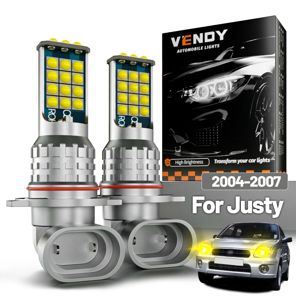 

2 шт. светодиодные противотуманные фары для Subaru Justy 2004-2007 2005 2006, аксессуары Canbus