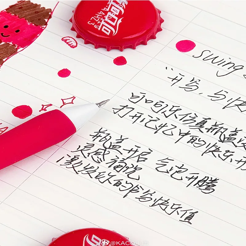 جديد كاكو حبر قلم للرجال كوكا كولا قبعة ممتعة تبديل القاذف أقلام مرحة دراسة مكتب الشريك الشامل لوازم المشاعر عالية القيمة