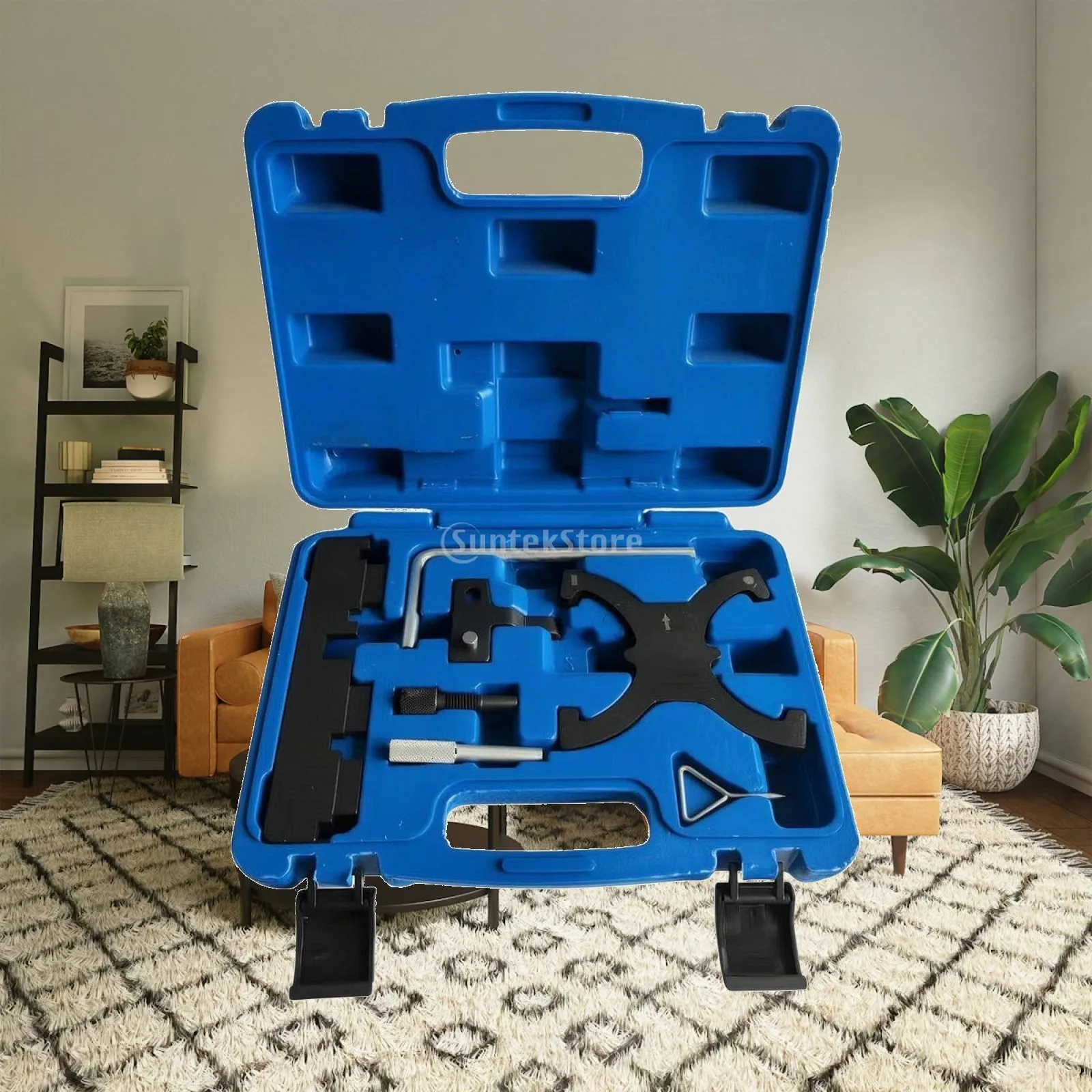 Carbon Steel Engine Timing Fixer Tool Kit for VKZ2020 with Molded Organizer Case Compact Transportable Design