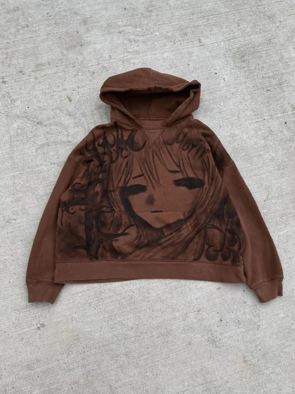 Korean Sweet Harajuku Cartoon Young Girl Print Hoodies Women's Winter Casual Clothes Fashion Y2k Cute Sweatshirt Hoodie Pullover