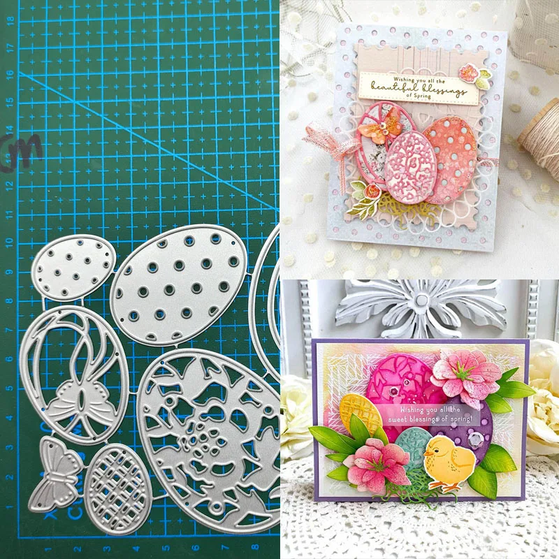 ellipse egg Craft Dies Decor Metal Cutting Dies Scrapbooking stamps embossing paper Cards border template punch Stencils DIY