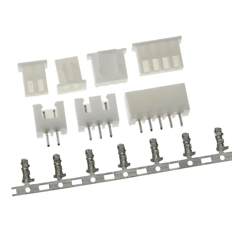 10sets JST XH2.54 2/3/4/5Pin Terminals Plastic Shell Male Plug + Female Socket Wire Connector XH 2.54 2P 3P 4P 5P 6P 8P 10P 12P