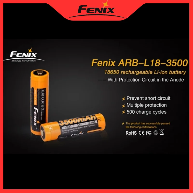 Batteria ricaricabile agli ioni di litio Fenix ARB-L18-3500 3500mAh 3.6V 18650